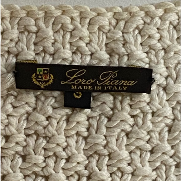 Loro Piana Vintage Knit Silk Cotton Cascading Cardigan Sweater Made in Italy - Picture 10 of 16